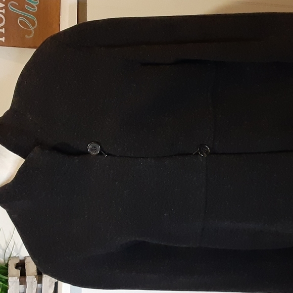 Vintage Halston Fully Lined Wool Long Coat Sz 12 made in Russia - Picture 3 of 11